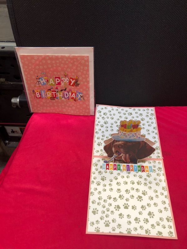 Photo 1 of Crazytops German Shorthaired Pointer Dog 3D Birthday Funny Pop Up Cards, German Shorthaired Pointer 3D Birthday Pop Up Cards, Happy Birthday Lovely Cards  2 cards 