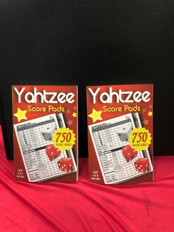 Photo 1 of  2 books  Yahtzee Score Pads: 130 Score Sheets For Scorekeeping | Yahtzee Score Sheets | Yatzee Score Cards with Size 6 x 9 inches