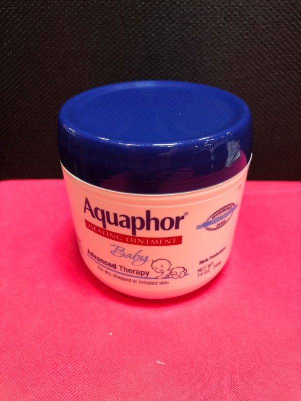 Photo 2 of Aquaphor Baby Healing Ointment Advanced Therapy Skin Protectant, Dry Skin and Diaper Rash Ointment, 14 Oz Jar 14 Ounce (Pack of 1)