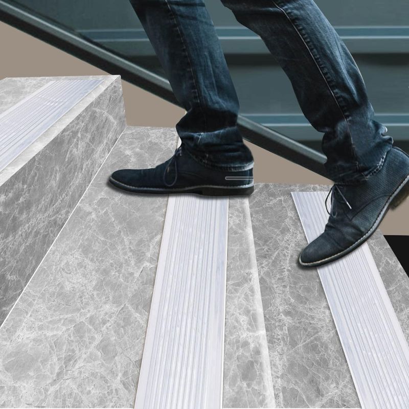 Photo 1 of 
Stair Treads Non Slip,Clear Anti Slip Tape Strips Traction for Tread Staircases,Steps,Ramps,2 inches Wide,Waterproof Strong Adhesive Safety Non Skid for...