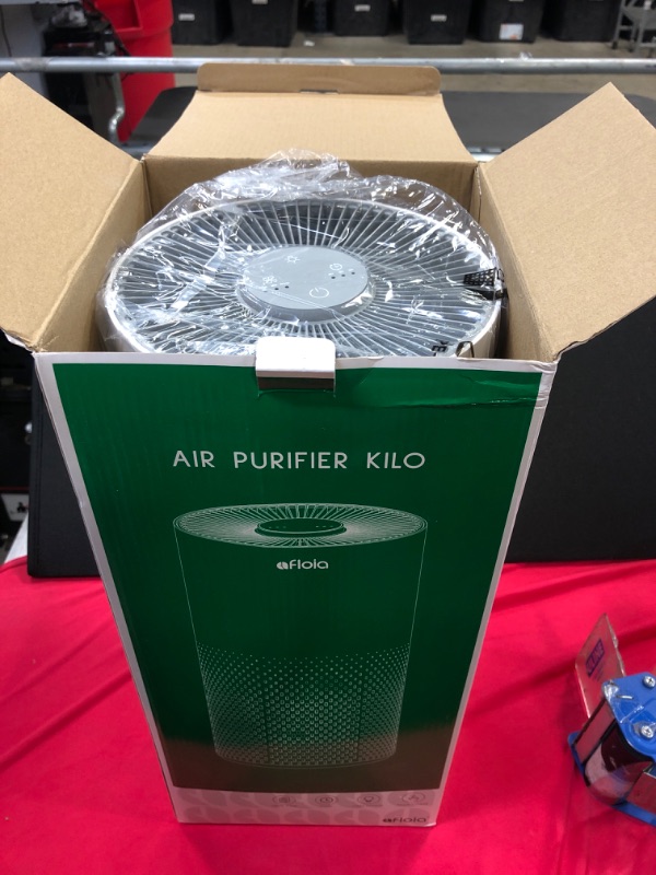 Photo 2 of Afloia Air Purifiers for Home Large Room Up to 1076 Ft², H13 True HEPA Air Purifiers for Bedroom 22 dB, Air Cleaners Dust Remover for Pet Mold Pollen, Odor Smoke Eliminator, Kilo White, 7 Color Light