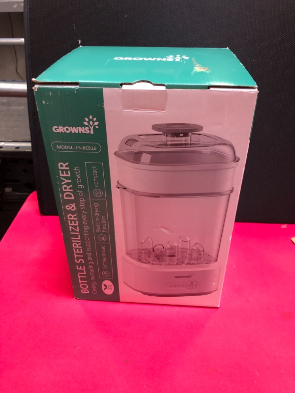 Photo 1 of Bottle Sterilizer and Dryer, Compact Electric Steam Baby Bottle Sterilizer (Esterilizador de Biberones), Bottle Sanitizer for Baby Bottles, Pacifiers, Pump Parts Sterilizer & Dryer