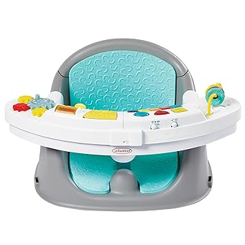 Photo 1 of Infantino Music & Lights 3-in-1 Discovery Seat and Booster - Convertible, Infant Activity and Feeding Seat with Electronic Piano for Sensory Exploration, for Babies and Toddlers, Teal