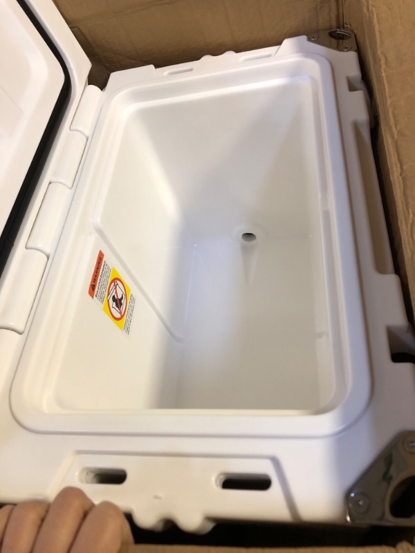 Photo 1 of EchoSmile 25/30/35/40/75 Quart Rotomolded Cooler, 5 Days Protale Ice Cooler, Ice Chest Suit for BBQ, Camping, Pincnic, and Other Outdoor Activities 25QT White