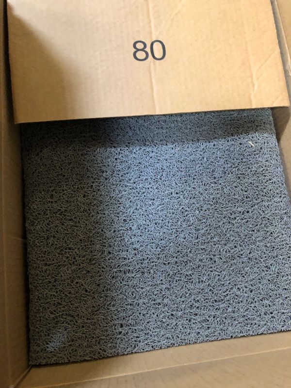 Photo 1 of Shower Mats Non Slip Without Suction Cups, 15.7×36 Inch, Bath Mat for Textured Tub Surface, Loofah Mats for Shower and Bathroom, Quick Drying, Grey Grey 15.7 × 36