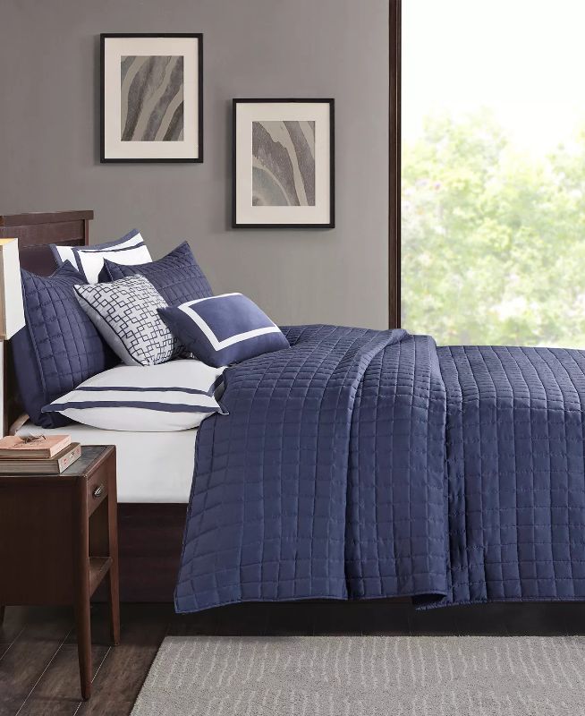 Photo 9 of KING SIZE - REVERSIBLE Heritage 8-Pc. Comforter Set, King. Keep your bed stylish and comfortable in any weather with this Heritage comforter set, featuring a quilted coverlet which can be used alone in warmer months or combined with the comforter for an e