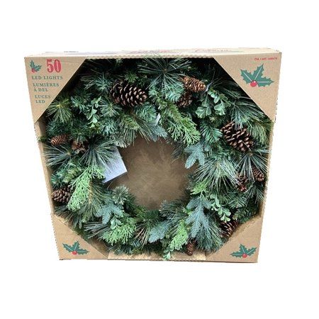 Photo 1 of 32" Greenery Wreath with 50 Dual Color Lights. 32" Greenery Wreath with 50 Dual Color Lights Pre-lit wreath for indoor and outdoor use.
For indoor use or sheltered outdoor use. 32 inch. Holidays. Christmas 