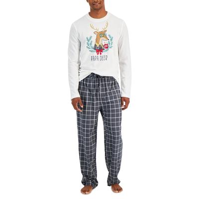 Photo 1 of SIZE LARGE - Matching Men's Papa Deer Mix It Family Pajama Set, Created for Macy's!