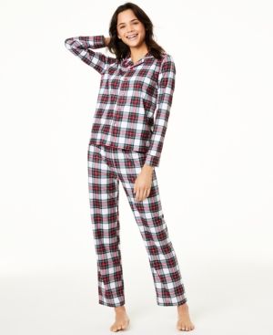 Photo 1 of Size MEDIUM Holiday PJs Sets White Knit Elastic Band Plaid Long Sleeve V Neck Button up Straight Leg Everyday Size L. Update your closet with fashion designs from FAMILY PJs and discover all the stylish pieces they have to offer. You ll find versatile war
