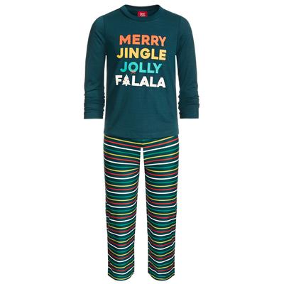 Photo 1 of SIZE KIDS XS (4/5) Matching Kid's Merry Jingle Mix It Family Pajama Set, Created for Macy's - June Bug. Snuggle up on Christmas morning in this matching pajama set!