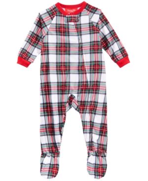 Photo 1 of Size 12M - Matching Baby Stewart Plaid Footed Family Pajamas, Created for Macy's - Stewart Plaid