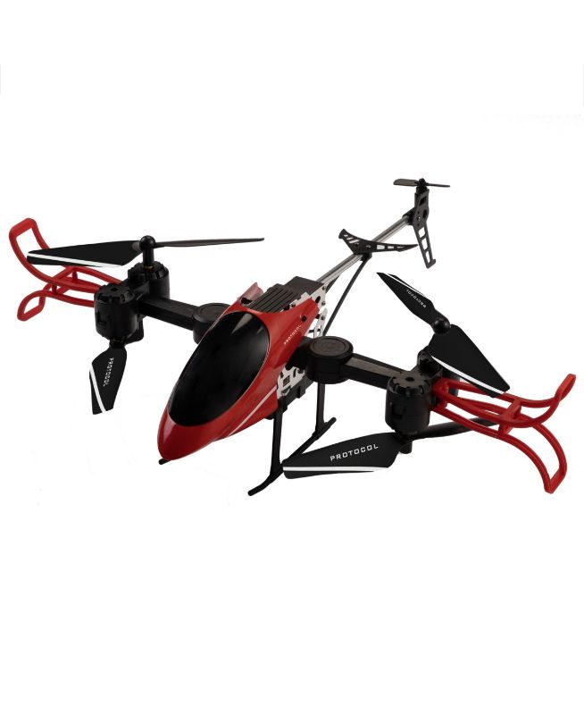 Photo 1 of Protocol Eaglejet Remote Control Folding Drone.  Eaglejet remote control folding drone features 6-axis gyro for maximum control and the reliable 2.4 gig transmitter provides clear wide area reception an on-board altitude sensor makes it easy to fly with a