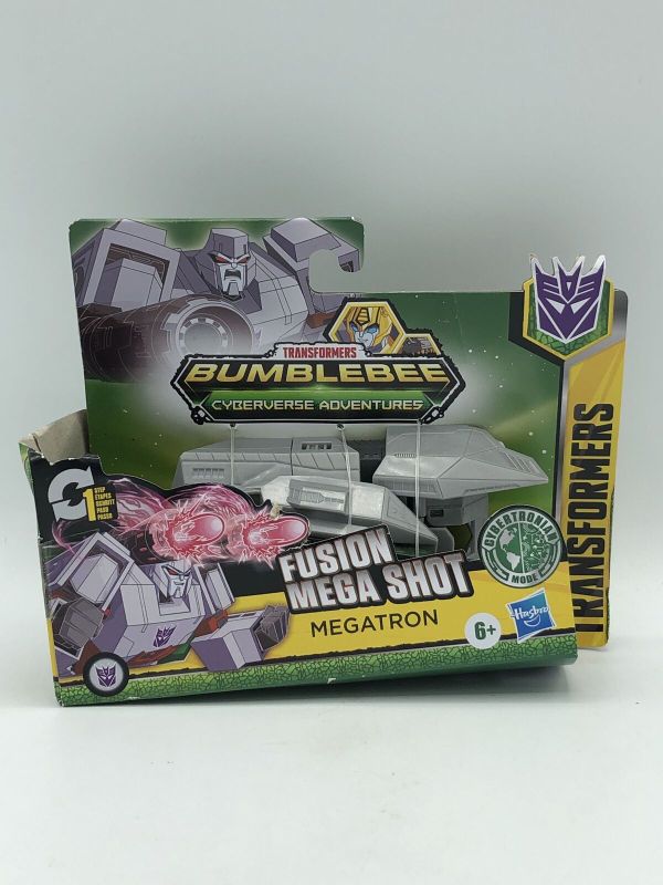 Photo 2 of Transformers Bumblebee Cyberverse Adventures Toys Action Attackers: 1-Step Changer Megatron Action Figure, Kids Ages 6 and Up, 4.25-inch