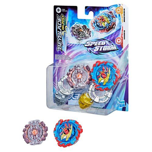 Photo 1 of BEYBLADE Burst Surge Speedstorm Mirage Helios H6 and Gaianon G6 Spinning Top Dual Pack - 2 Battling Game Top Toy for Kids Ages 8 and Up