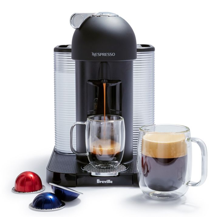 Photo 1 of Nespresso provides convenience and simplicity with Vertuo, its single-serve coffee and espresso system that fresh-brews coffee with crema as well as delicious, authentic espresso. Includes espresso machine and capsule tasting pack Accommodates two cup siz