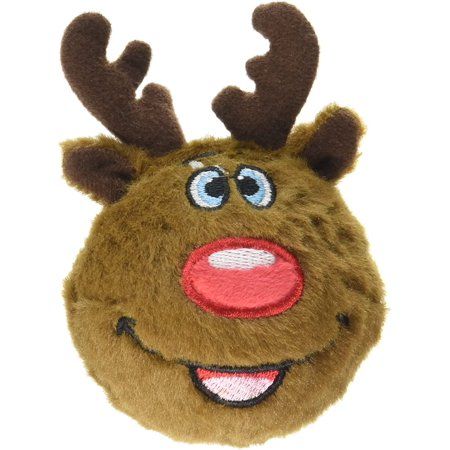 Photo 1 of Fabdog Reindeer Faball Dog Toy, Small - Brown