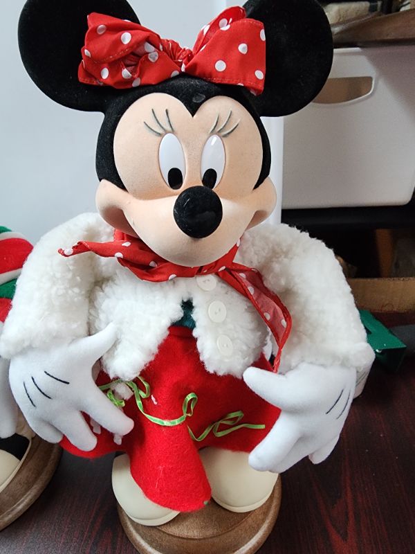 Photo 2 of Rare collectible - Mickey and Minnie music dancing. 17" each. It's time for an all-out dance party with the Disney Junior Mickey Mouse .Disney Santa’s Best Christmas Mickey Mouse (twist). Inspired by Disney Junior's Mickey Mouse clubhouse series. (SOUND A