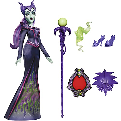Photo 2 of Disney Villains Maleficent Fashion Doll Includes Accessories and Removable Clothes.  Independent self-confident unforgettable and of course sinister -- the iconic Villains of Disney films are always fiendishly fashionable. This sinisterly stylish 11-inch 