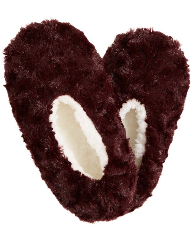 Photo 1 of SIZE S-M - Charter Club Faux-Fur Slipper Socks, Created for Macy's - Fig