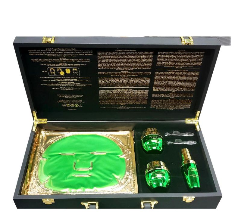 Photo 1 of Retail Price $9950 - D'OR24K Collagen Collection with Collagen Renewal Face & Eye Mask Set. 24K Collagen Cream: D’OR 24K Collagen Cream penetrates deeply to rebuild damaged cells, reconstructs the skin to make it smooth, supple, and clear. 24K Collagen Ma