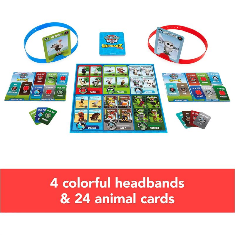 Photo 2 of HedBanz Jr. PAW Patrol, Picture Guessing Game for Families and Kids Ages 5 and up