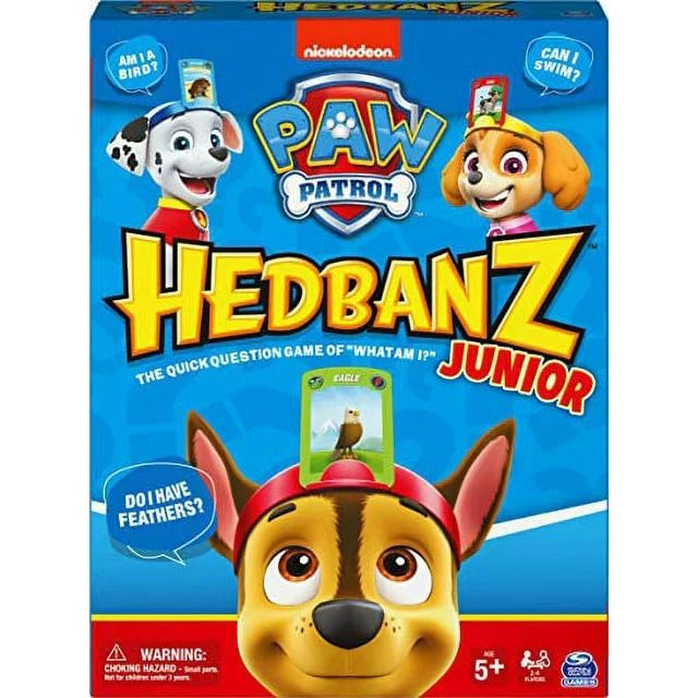 Photo 1 of HedBanz Jr. PAW Patrol, Picture Guessing Game for Families and Kids Ages 5 and up