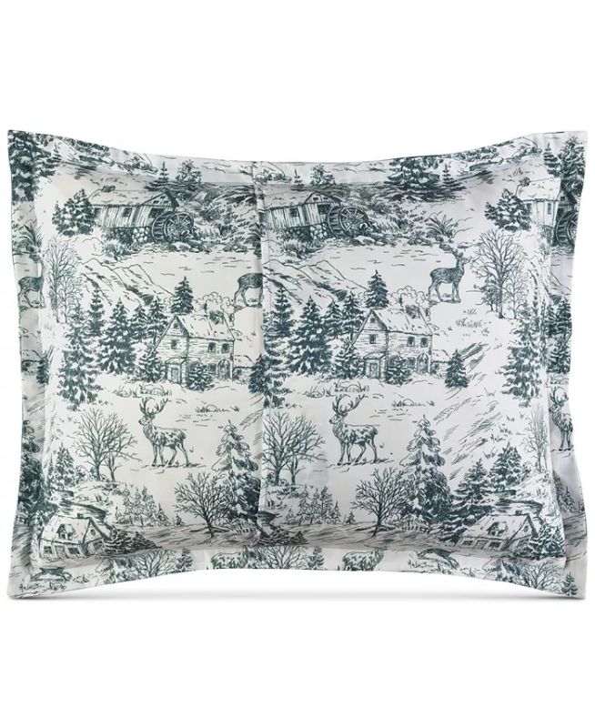 Photo 3 of SIZE KING - Reversible Holiday Toile 3-Pc. King Comforter Set Bedding. Update your bedroom decor with the Holiday Toile comforter set from Sunham, featuring a reversible plaid design. Set includes: comforter (88" x 106"), two shams (20" x 36"). Reversible