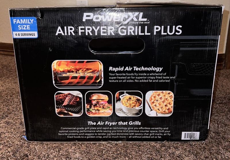 Photo 5 of PowerXL Air Fryer Grill Toaster Oven, One Size, Black. From the #1 best-selling brand of air fryers in the United States,* the 7-in-1 PowerXL Air Fryer Grill is an innovative, extra-versatile indoor grill, hot air fryer, and so much more. Enjoy your favor