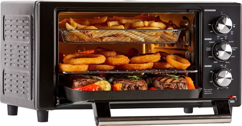 Photo 1 of PowerXL Air Fryer Grill Toaster Oven, One Size, Black. From the #1 best-selling brand of air fryers in the United States,* the 7-in-1 PowerXL Air Fryer Grill is an innovative, extra-versatile indoor grill, hot air fryer, and so much more. Enjoy your favor