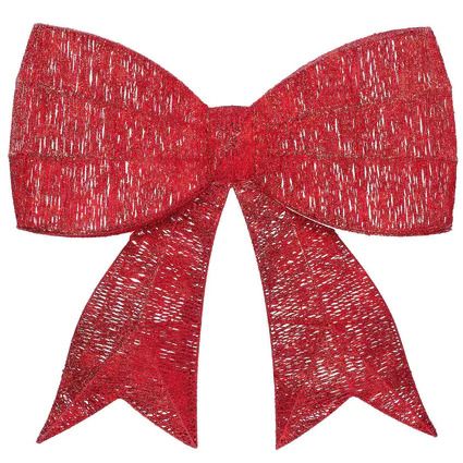 Photo 2 of Red Bow with Twinkling. For decorative indoor and outdoor use.  Approximate dimensions: 36" W x 34" H - No Lights!