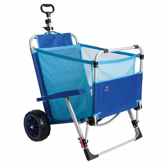 Photo 1 of Mac Sports Beach Day Lounger Combo Cart. Features: 2 in 1 Unique Design, Simple to Use Cargo Cart, Wide Tread Wheels for Easy Transport
Comfortable Lounge Chair, Durable and Versatile