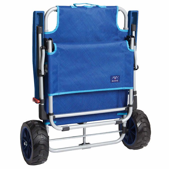 Photo 2 of Mac Sports Beach Day Lounger Combo Cart. Features: 2 in 1 Unique Design, Simple to Use Cargo Cart, Wide Tread Wheels for Easy Transport
Comfortable Lounge Chair, Durable and Versatile