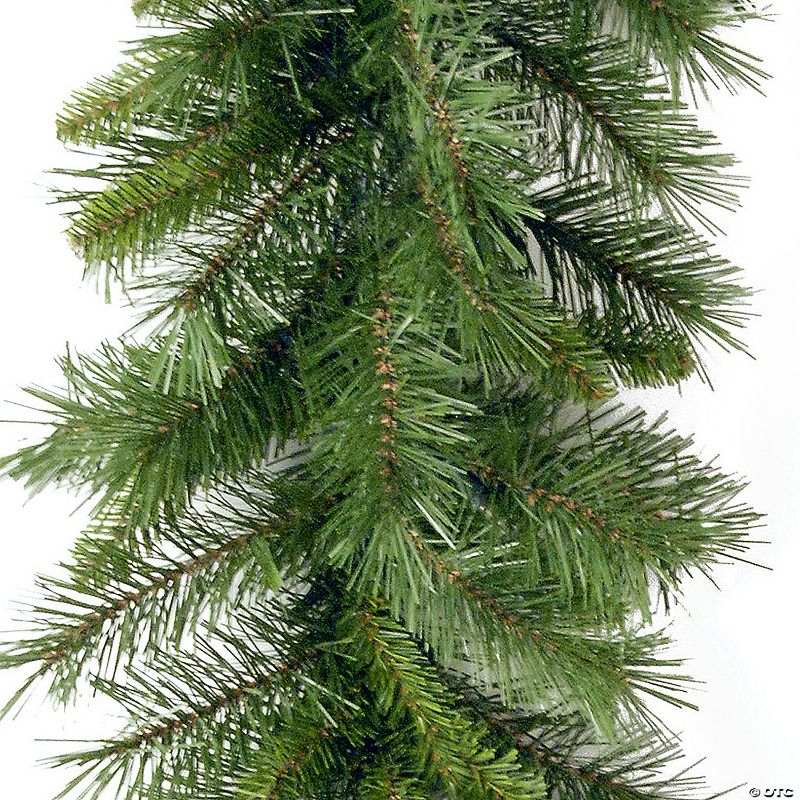 Photo 2 of  9 ft. Winchester Pine Garland. The branch tips on this Winchester Pine garland are a wider diameter creating a softer, fluffier look. It also presents the opportunity to decorate as desired by adding berries, holly, cones or other deco found at local cra