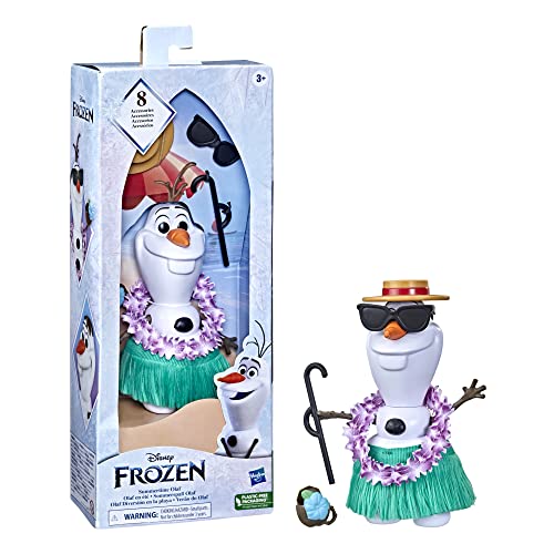 Photo 2 of Disney S Frozen Summertime Olaf Doll Includes 8 Accessories. Olaf always dreamed of escaping the cold snowy winter thinking he was better suited for the summer sun. In Disney s Frozen he sings about his dreams of relaxing in warmer weather in the song In 