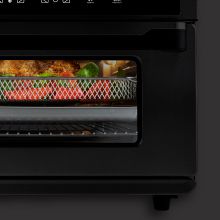 Photo 3 of Aria 30 Qt. Touchscreen Toaster Oven with Recipe Book, Brushed Stainless Steel. Bake, fry, rotisserie, reheat, dehydrate, grill, and roast your favorite meats, breakfasts, desserts, and vegetables faster than ever with the Aria 30 Qt. Air Fryer Oven! This