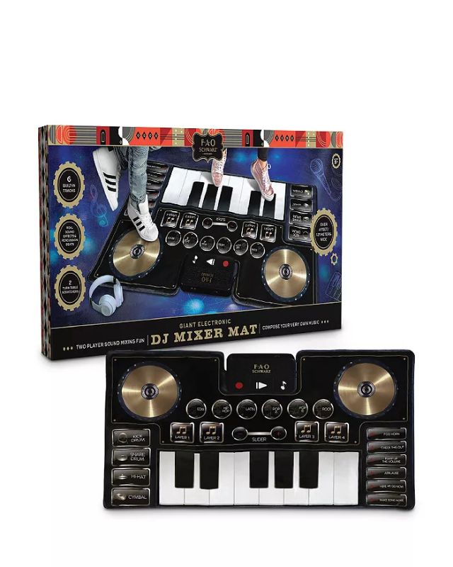 Photo 1 of Fao Schwarz Toy Music Mat DJ Mixer.  From the FAO Schwarz Collection. Become a one-man band with the FAO Schwarz Giant Electronic DJ Mixer Mat. The mat features a whole range of fun and exciting music and sound features, from the gigantic full octave keyb