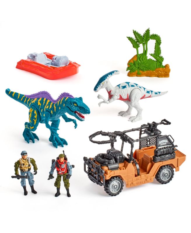 Photo 1 of Animal Zone Dino Encounter Play Set Arocanthosaurus, Created for You by Toys R  Us. With the Animal Zone Dino Encounter you'll feel like you just went back into the prehistoric world. You'll need to think fast as your team is about to be pinned down betwe
