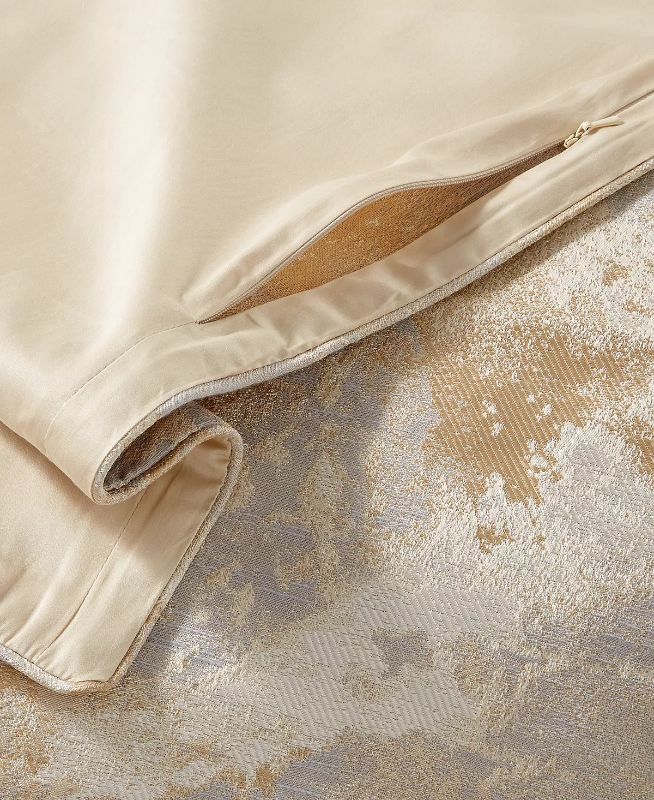 Photo 7 of FULL / QUEEN Hotel Collection Metallic Stone Comforter, Full/Queen, Created for Macy's Bedding. Bring some nature and shine to your bedroom with the Metallic Stone Bedding collection. Colored in understated golds and silvers, this textural stone pattern i