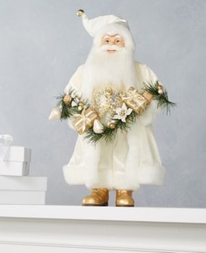 Photo 1 of 16" Holiday Lane Standing Santa with Gift Garland, Created for Macy's