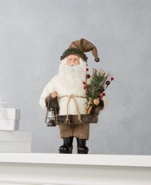 Photo 1 of 13" Holiday Lane Forest Standing Santa with Lantern