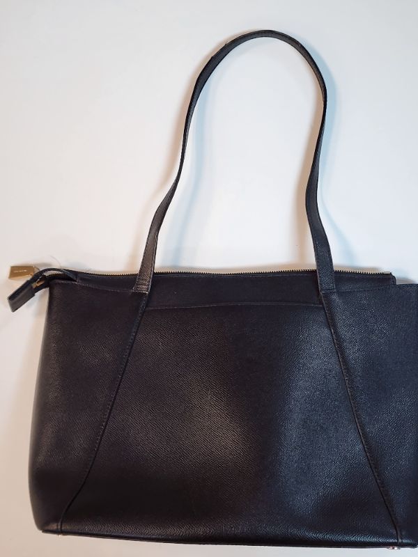 Photo 2 of MICHAEL MICHAEL KORS Maddie Medium Crossgrain Leather Tote Bag, A signature for every day, the Maddie is an always-chic tote bag with a minimalist design and luxe leather craftsmanship. Punctuated by refined logo detailing, this carryall features convenie