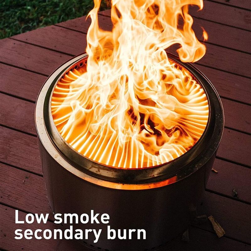 Photo 4 of Solo Stove Bonfire Wood Burning Fire Pit. The world's favorite smokeless fire pit featuring signature 360° Airflow Design™ to create a super efficient burn with nearly no smoke and minimal ash left over. Patented technology means minimal smoke and ash. Pe