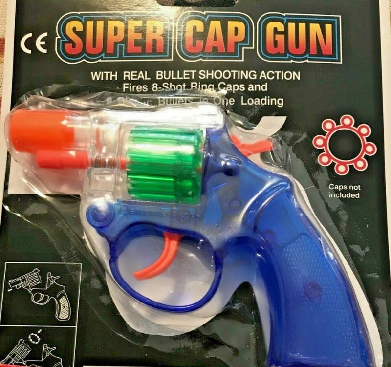 Photo 1 of Plastic Colorful Toy. Cap Guns ( Blue, Green, Orange, & Clear Colors) Replica