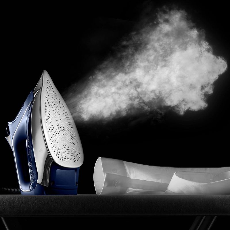 Photo 3 of Rowenta DW8260 Pro Master Xcel Steam Iron, Blue, 1800-Watts Made in Germany! Combining speed and power, the Rowenta Pro Excel Steam Iron offers professional quality ironing results. It features a Microsteam 400D soleplate provides amazing steam distributi