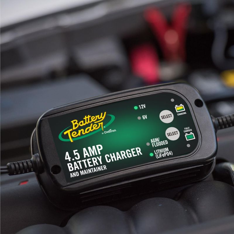 Photo 5 of Battery Tender 4.5 AMP 12V / 6V, Selectable Battery Charger and Maintainer for Cars, Trucks and SUVs, Lead Acid & Lithium Fully Automatic. Powerful 4.5 amp Battery Tender Charger - Rapidly charges a wide range of batteries for quick readiness.
Advanced Te