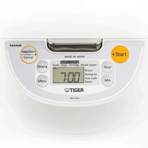 Photo 2 of Tiger (JBV-S10U) 5.5-Cup Micom Rice Cooker & Warmer. Enjoy delicious and flavorful rice in your household with Tiger’s Micom Rice Cooker & Warmer. With easy preparation, you can select between 10 settings to prepare a variety of dishes. The rice cooker wi