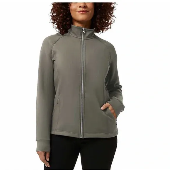 Photo 1 of 32 Degrees Ladies Active Full Zip Jacket - GRAY