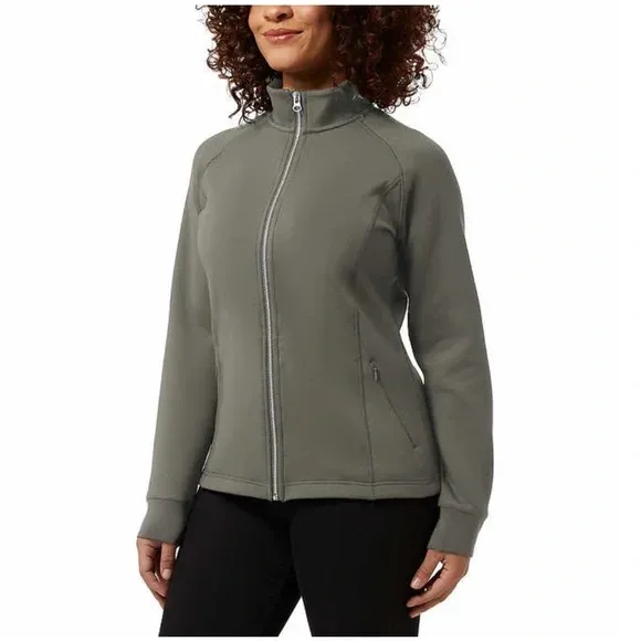 Photo 3 of 32 Degrees Ladies Active Full Zip Jacket - GRAY