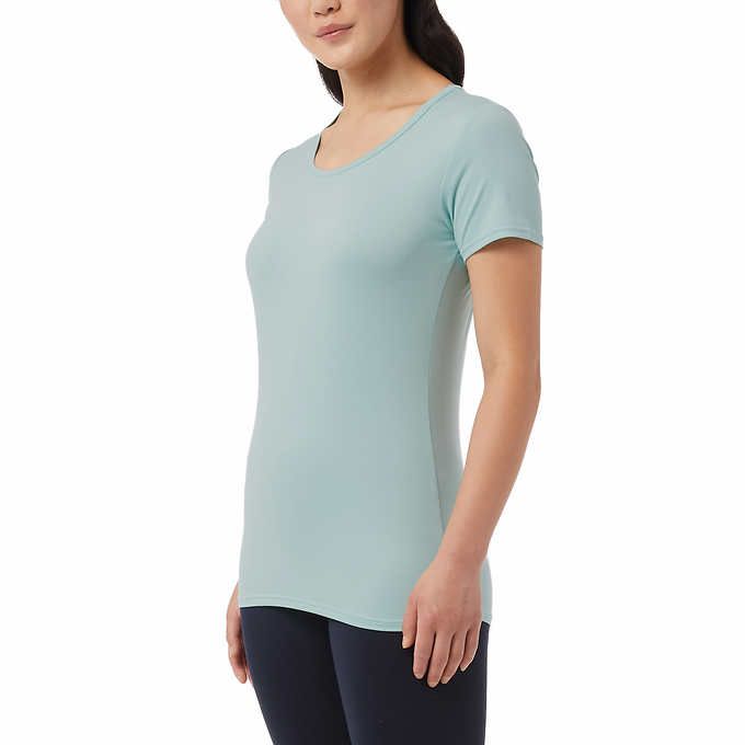 Photo 1 of SIZE L - 32 Degrees Ladies' Cool Tee. Features: Stretch Comfort,  Scoop Neck, Quick Dry