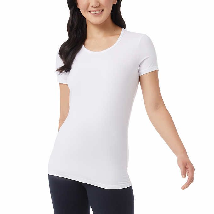 Photo 1 of SIZE L - 32 Degrees Ladies' Cool Tee. Features: Stretch Comfort,  Scoop Neck, Quick Dry